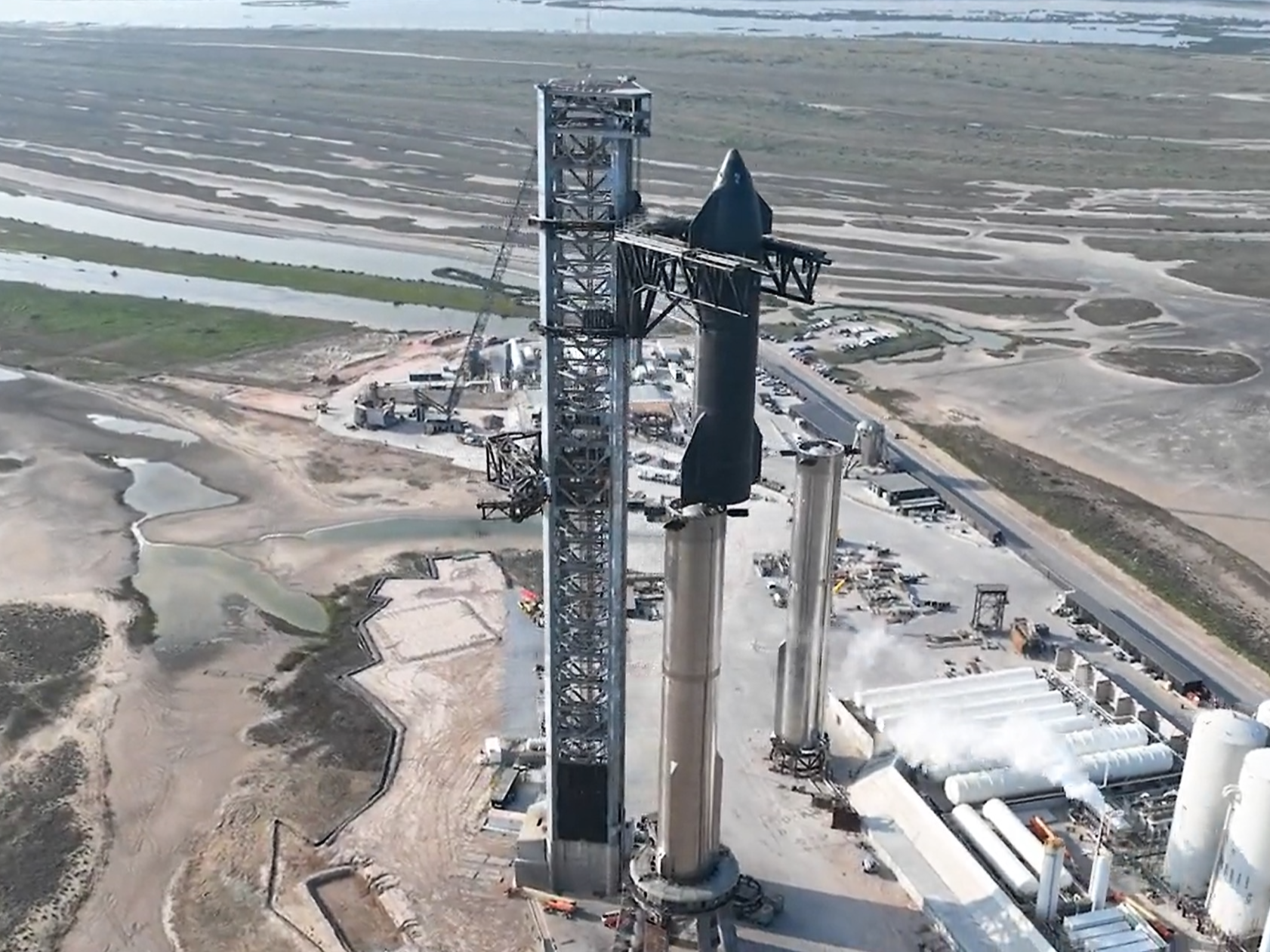 SpaceX Stacks Mars-bound Starship For Biggest Ever Rocket Launch But ...